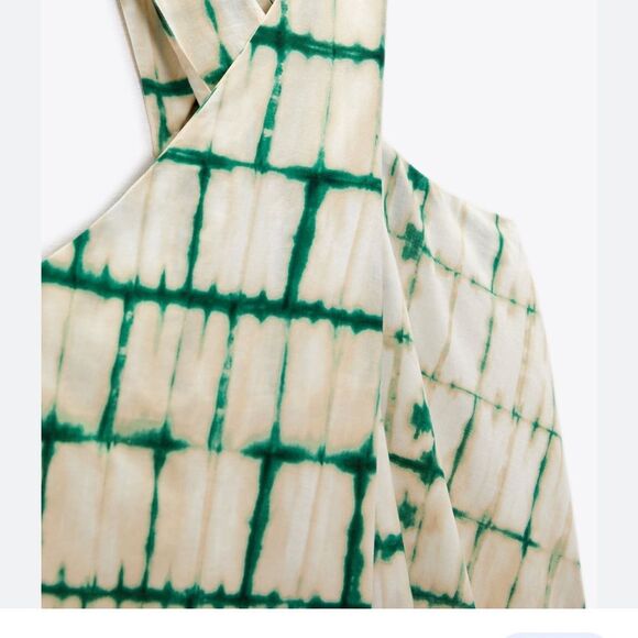 NWT Zara Printed Halter Top - Picture 6 of 7